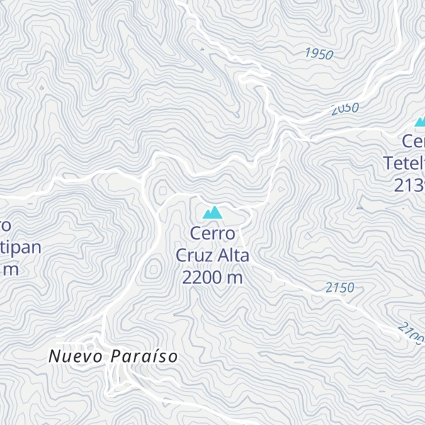 Map of Cerro Cruz Alta