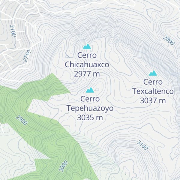 Map of Cerro Tepehuazoyo