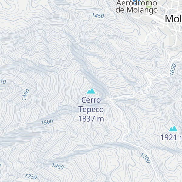 Map of Cerro Tepeco