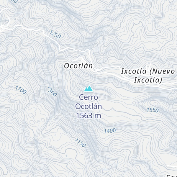 Map of Cerro Ocotlán