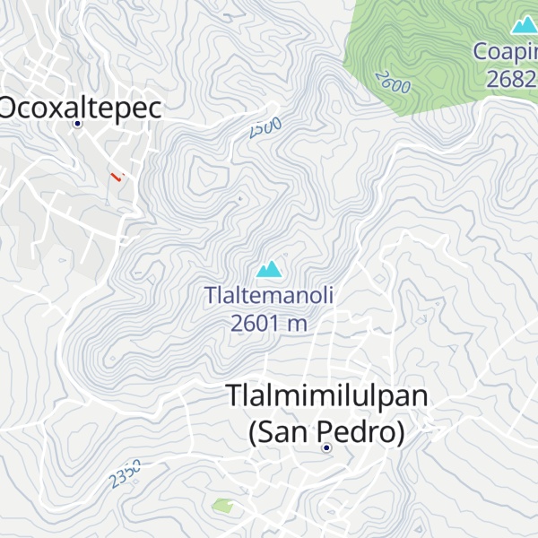 Map of Tlaltemanoli