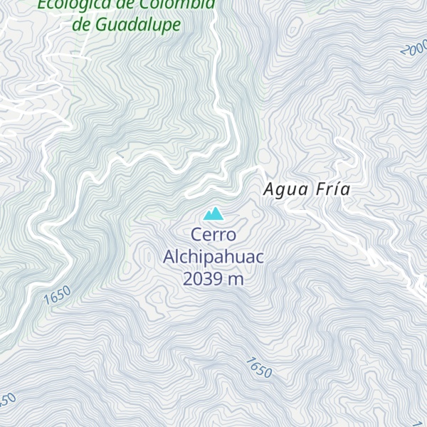 Map of Cerro Alchipahuac