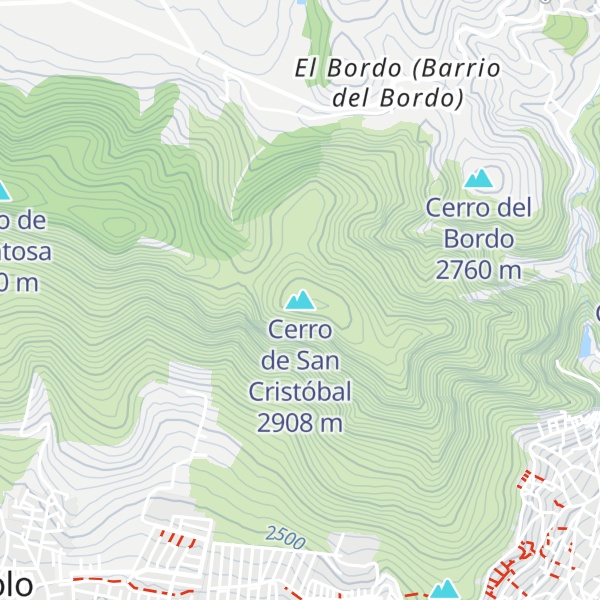 Map of Cerro de San Cristóbal