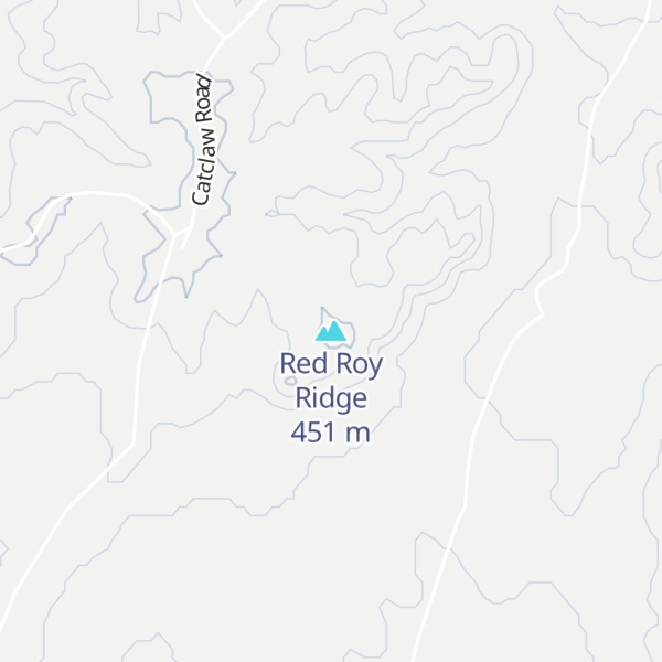 Map of Red Roy Ridge