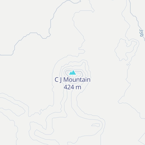 Map of C J Mountain