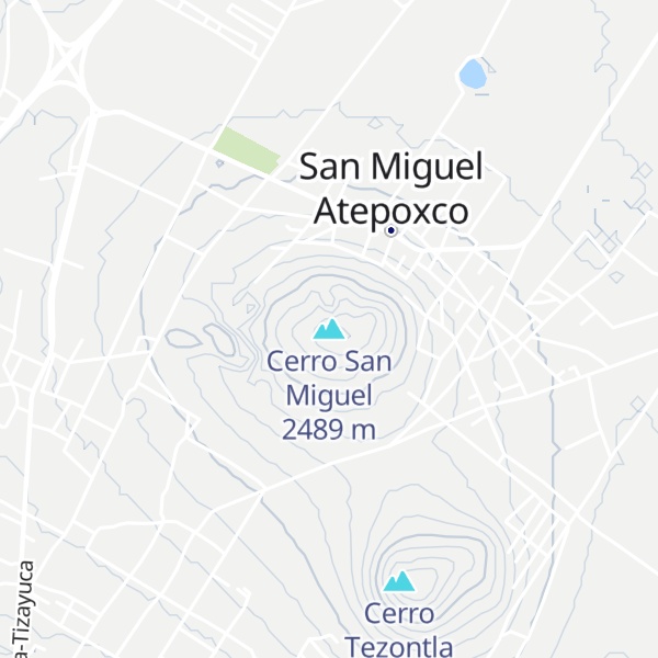 Map of Cerro San Miguel