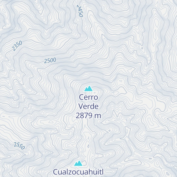 Map of Cerro Verde