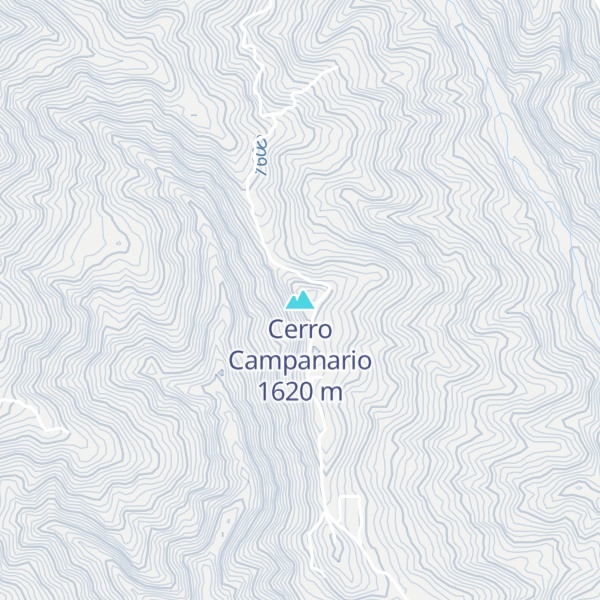 Map of Cerro Campanario