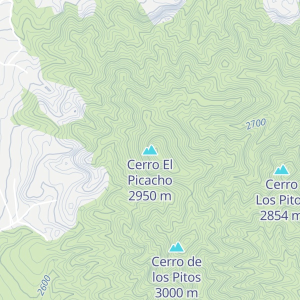 Map of Cerro El Picacho