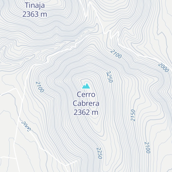 Map of Cerro Cabrera