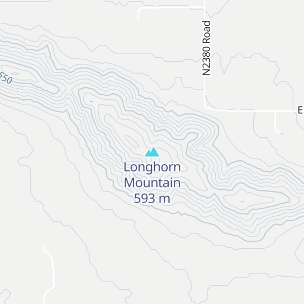 Map of Longhorn Mountain