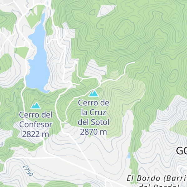 Map of Cerro de la Cruz del Sotol