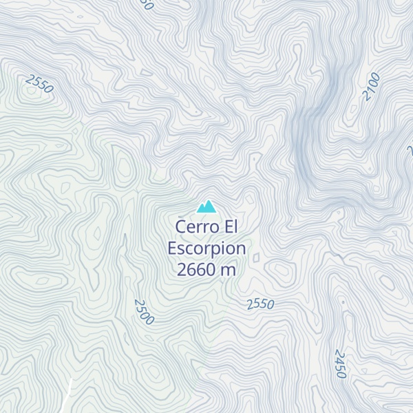 Map of Cerro El Escorpion