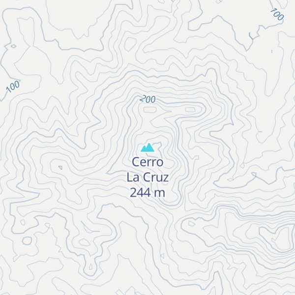 Map of Cerro La Cruz