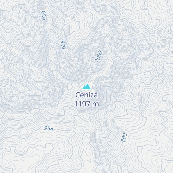 Map of Ceniza