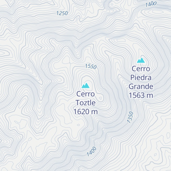 Map of Cerro Toztle