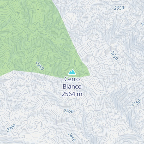 Map of Cerro Blanco