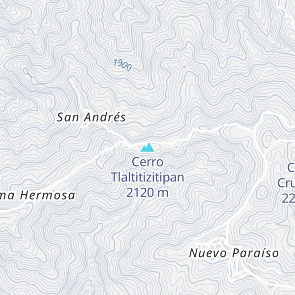 Map of Cerro Tlaltitizitipan