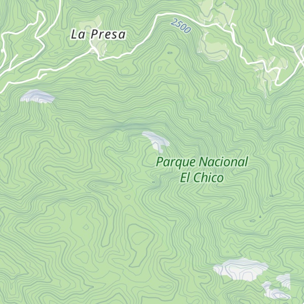 Map of Peñas Las Monjas