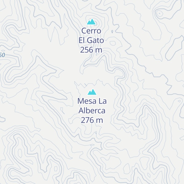 Map of Mesa La Alberca