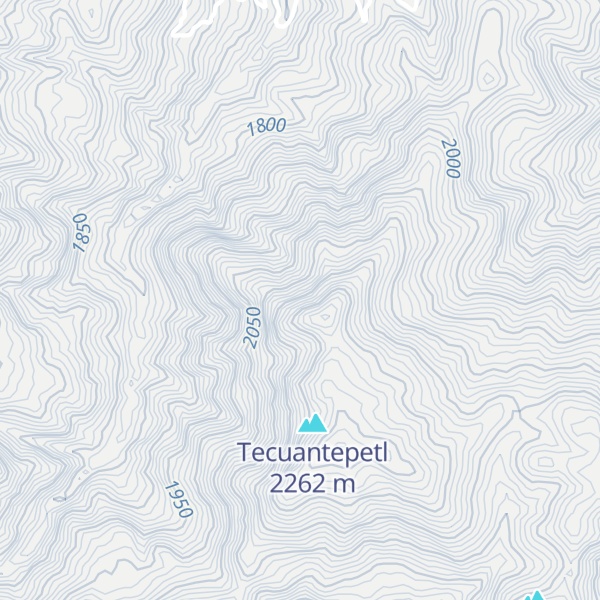 Map of Cerro Hueytepec