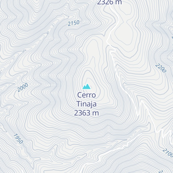 Map of Cerro Tinaja