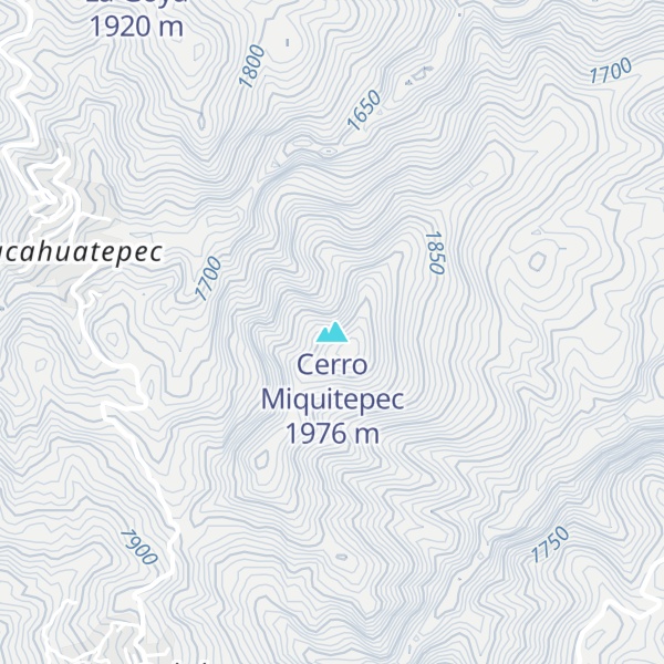 Map of Cerro Miquitepec