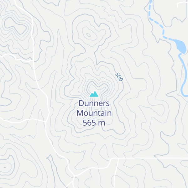 Map of Dunners Mountain