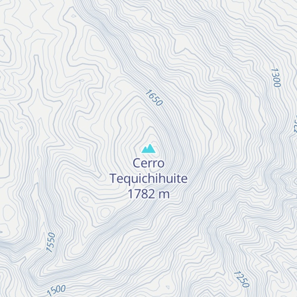 Map of Cerro Tequichihuite
