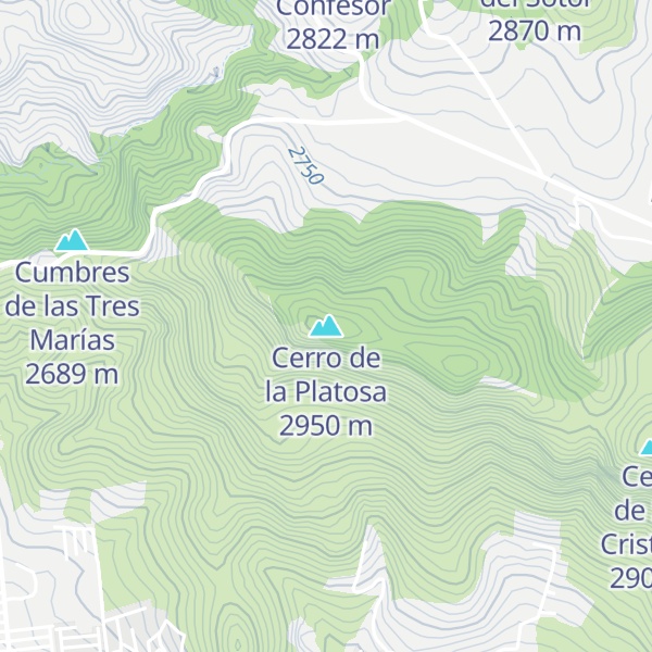 Map of Cerro de la Platosa