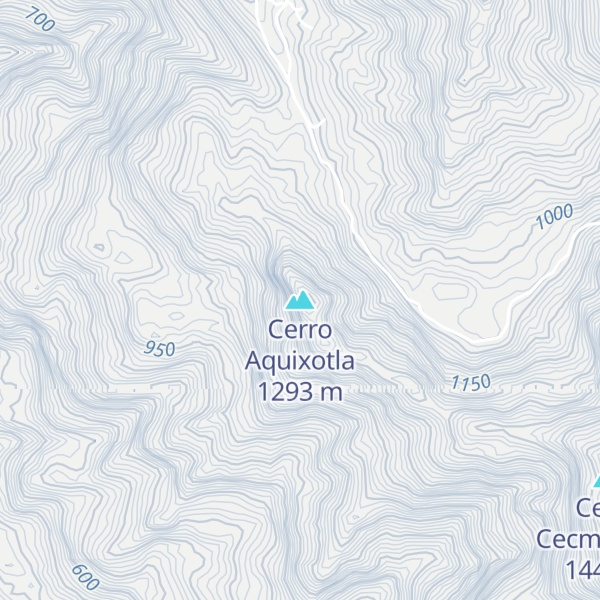 Map of Cerro Aquixotla