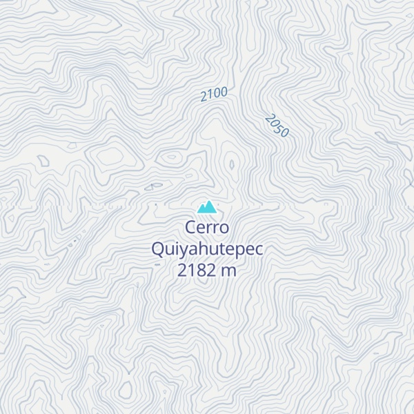Map of Cerro Quiyahutepec