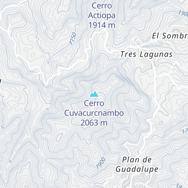 Map of Cerro Cuvacurcnambo