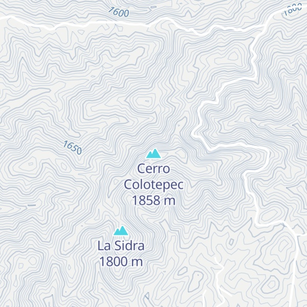 Map of Cerro Colotepec