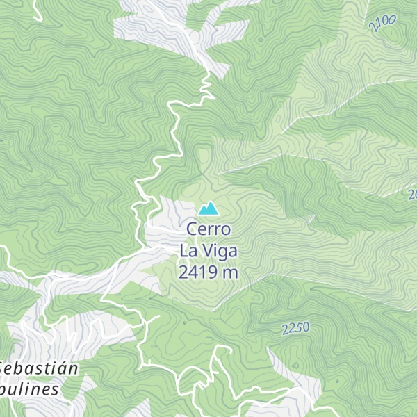 Map of Cerro La Viga