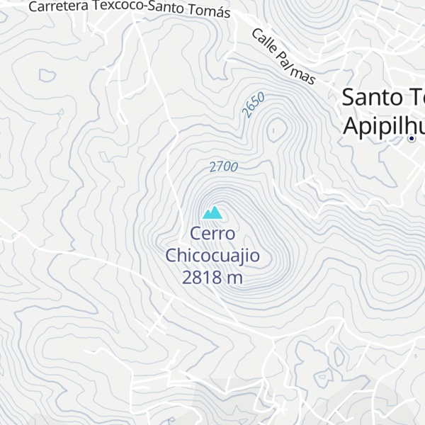 Map of Cerro Chicocuajio