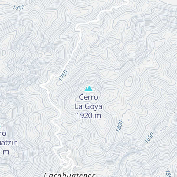 Map of Cerro La Goya