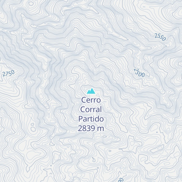 Map of Cerro Corral Partido