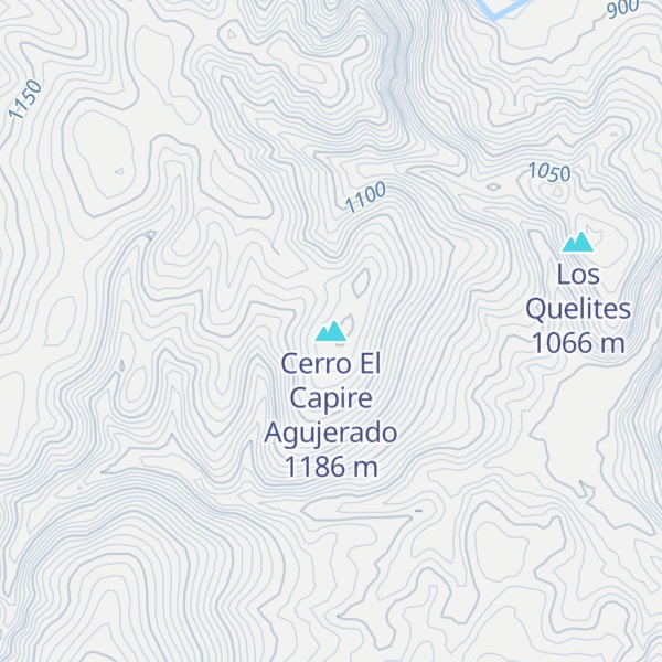 Map of Cerro El Capire Agujerado