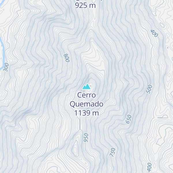Map of Cerro Quemado