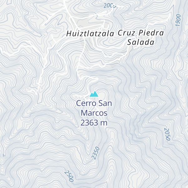 Map of Cerro San Marcos