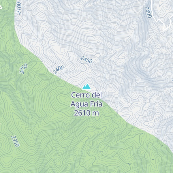 Map of Cerro del Agua Fría