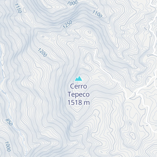 Map of Cerro Tepeco