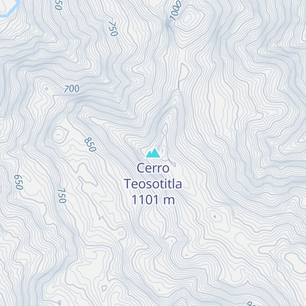 Map of Cerro Teosotitla