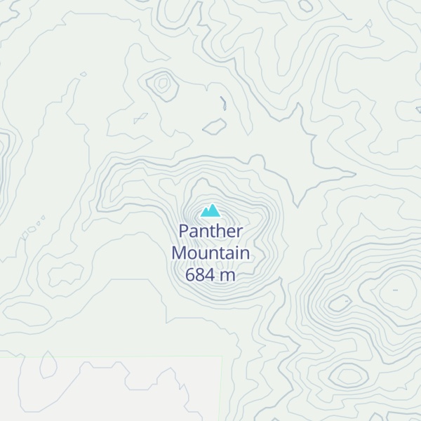 Map of Panther Mountain