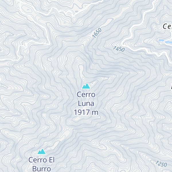Map of Cerro Luna