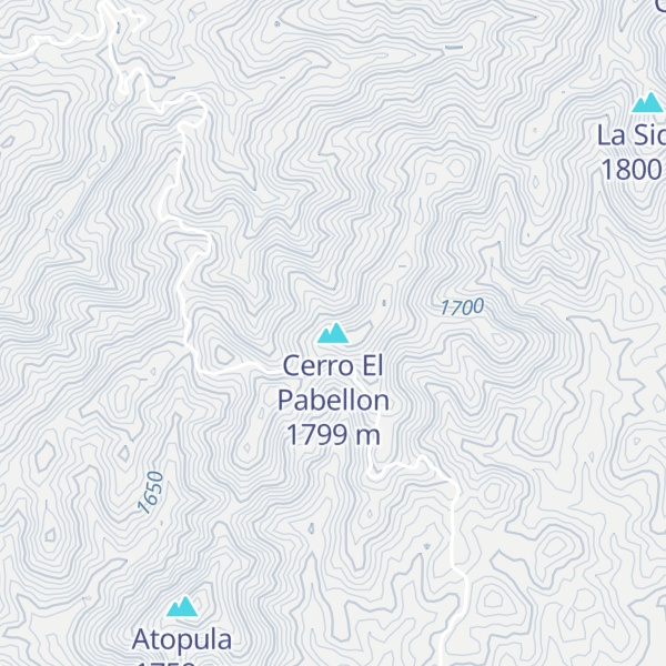 Map of Cerro El Pabellon