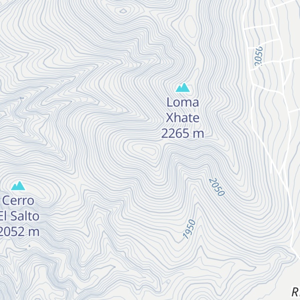 Map of Cerro Boludo
