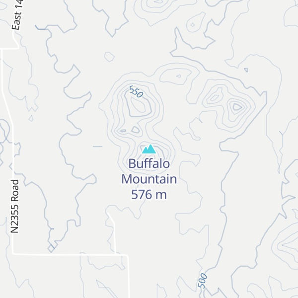 Map of Buffalo Mountain