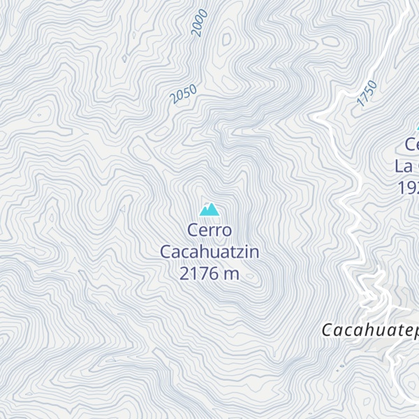 Map of Cerro Cacahuatzin